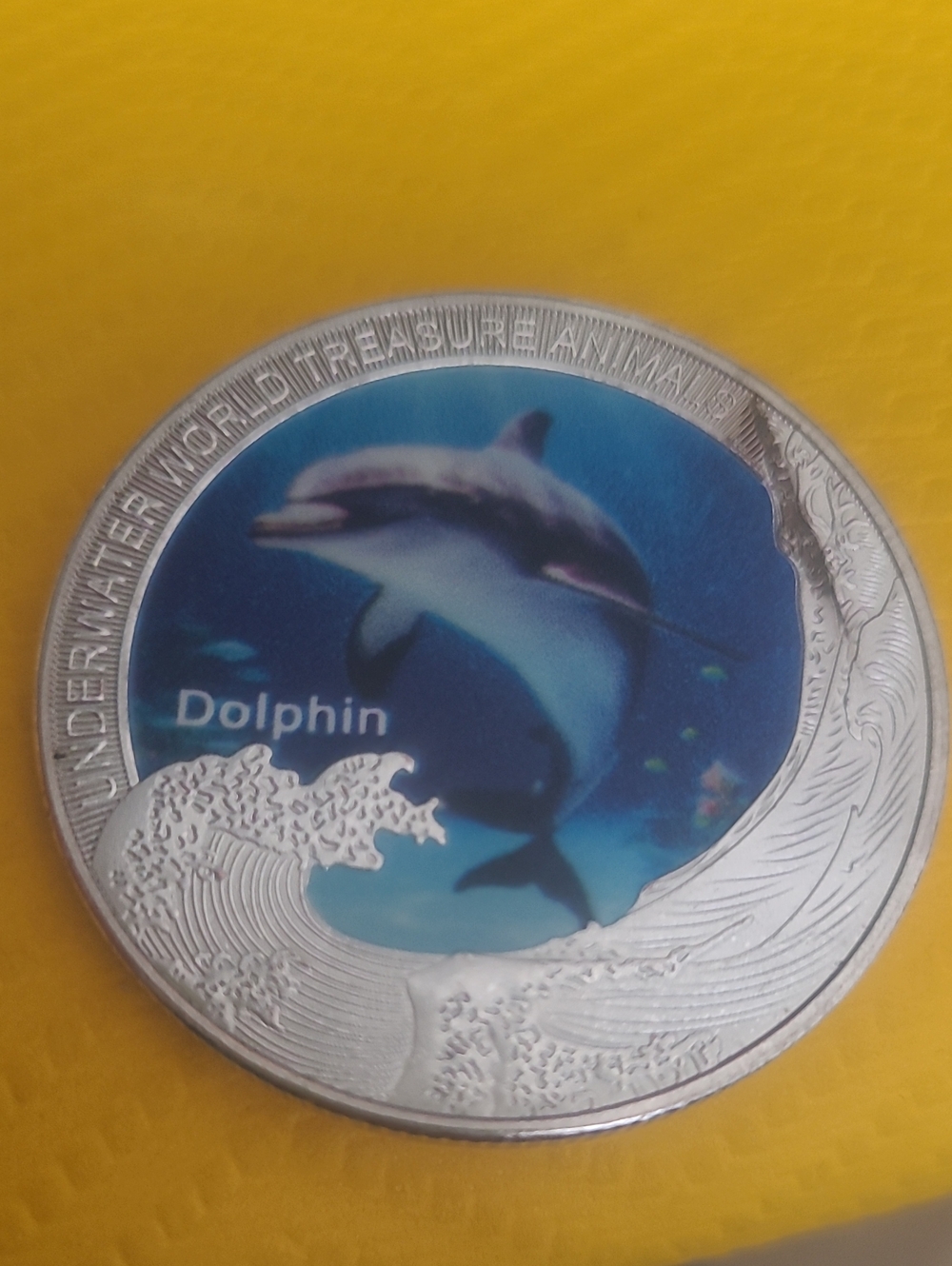 Dolphin Decorative Fish Coin - Blue